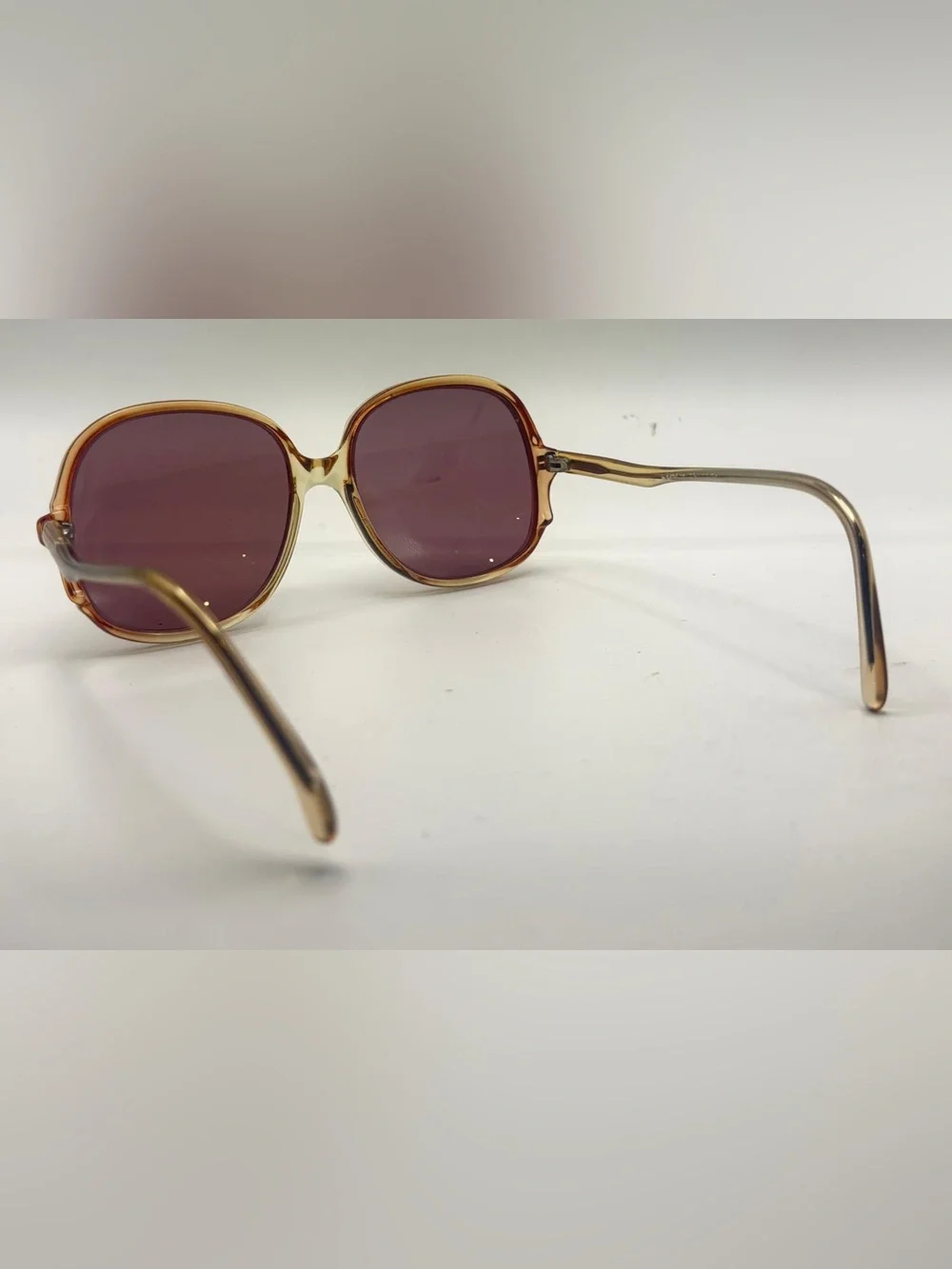 Vintage Maurice Brown Oval Sunglasses Frames Only